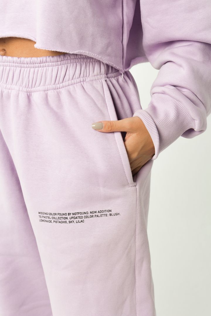 lilac sweatpants set