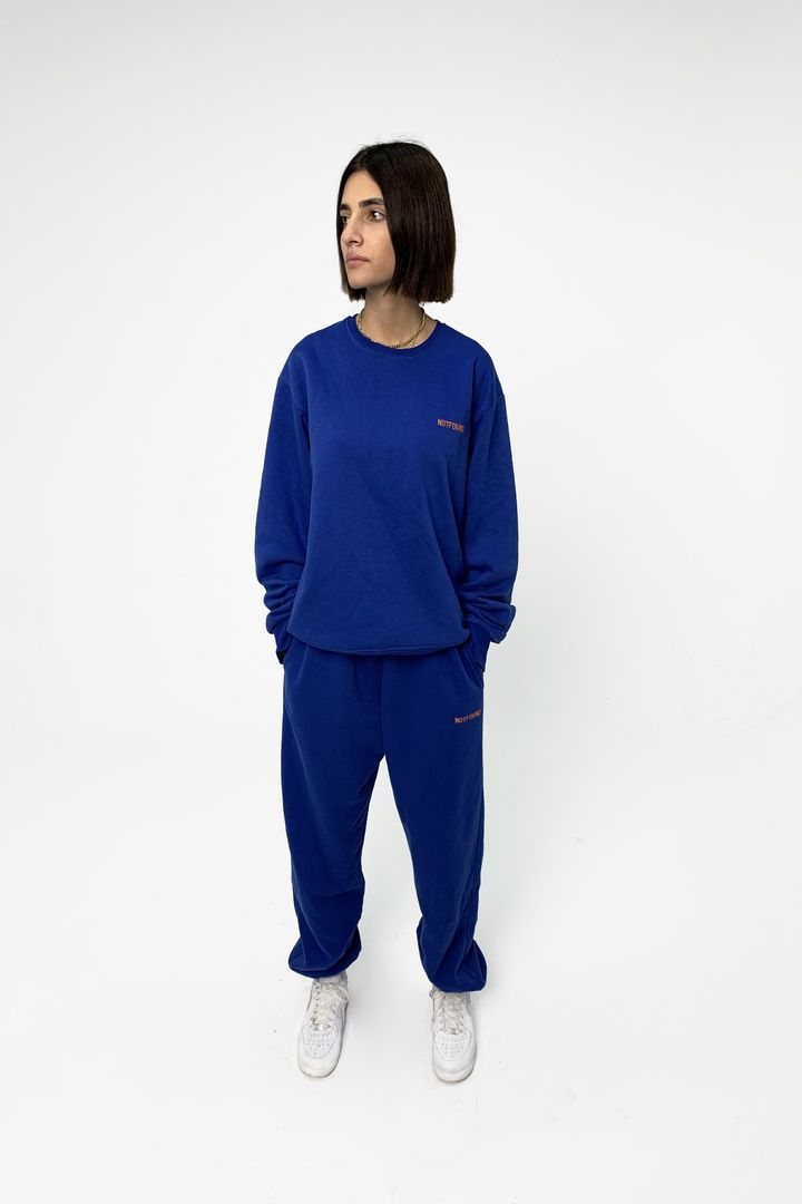 dark blue sweats